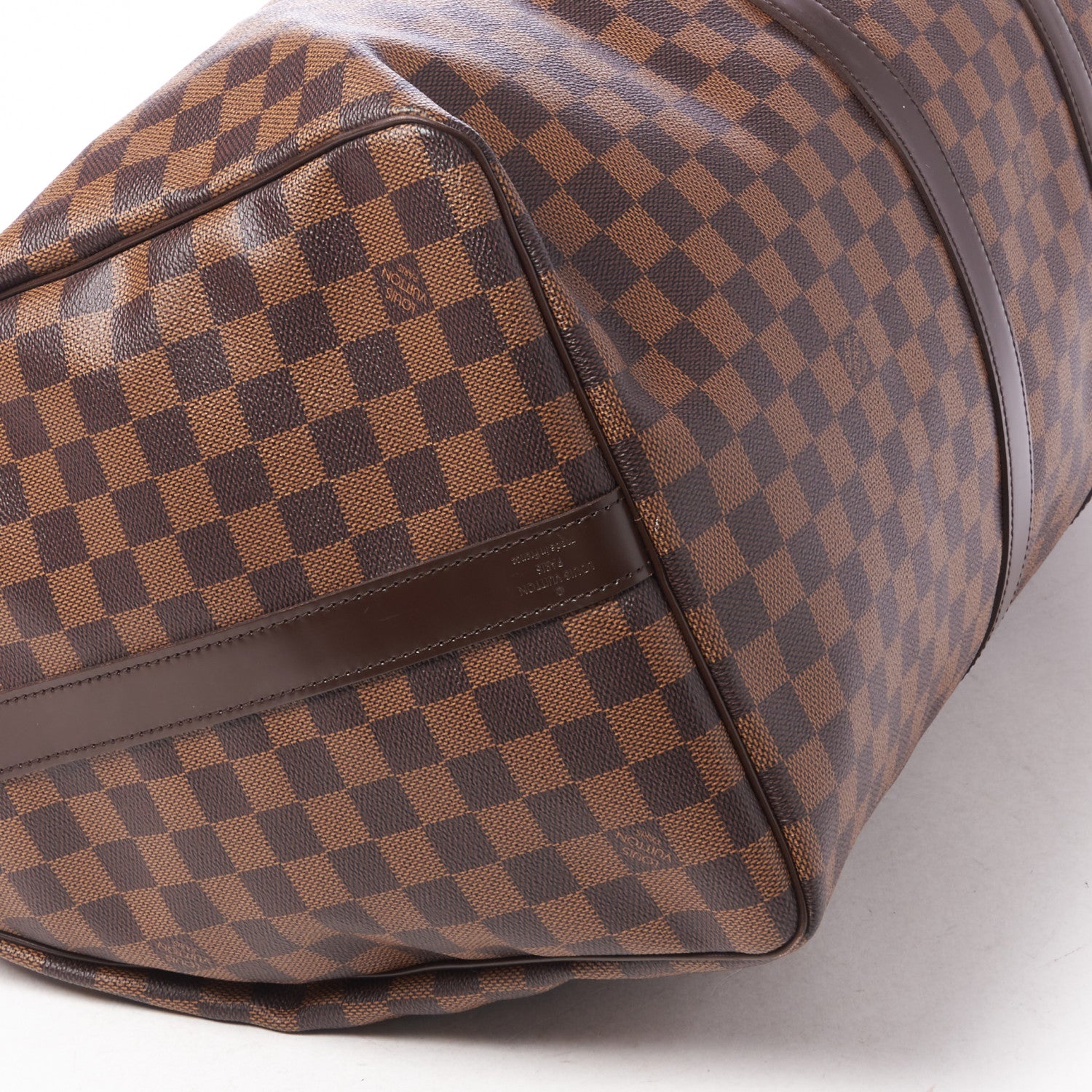 Louis Vuitton Damier Ebene Keepall Bandouliere 55 6 of 9