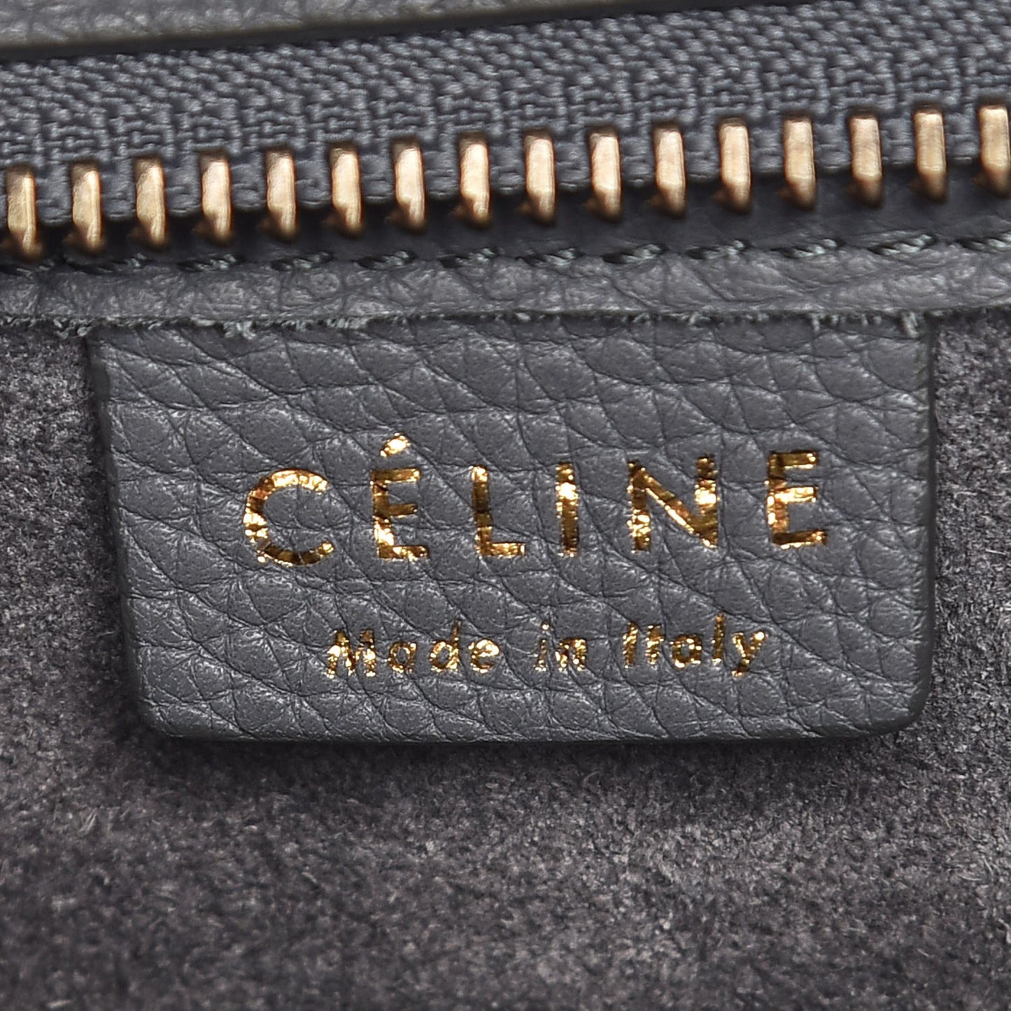 Baby Grained Calfskin Nano Luggage Kohl