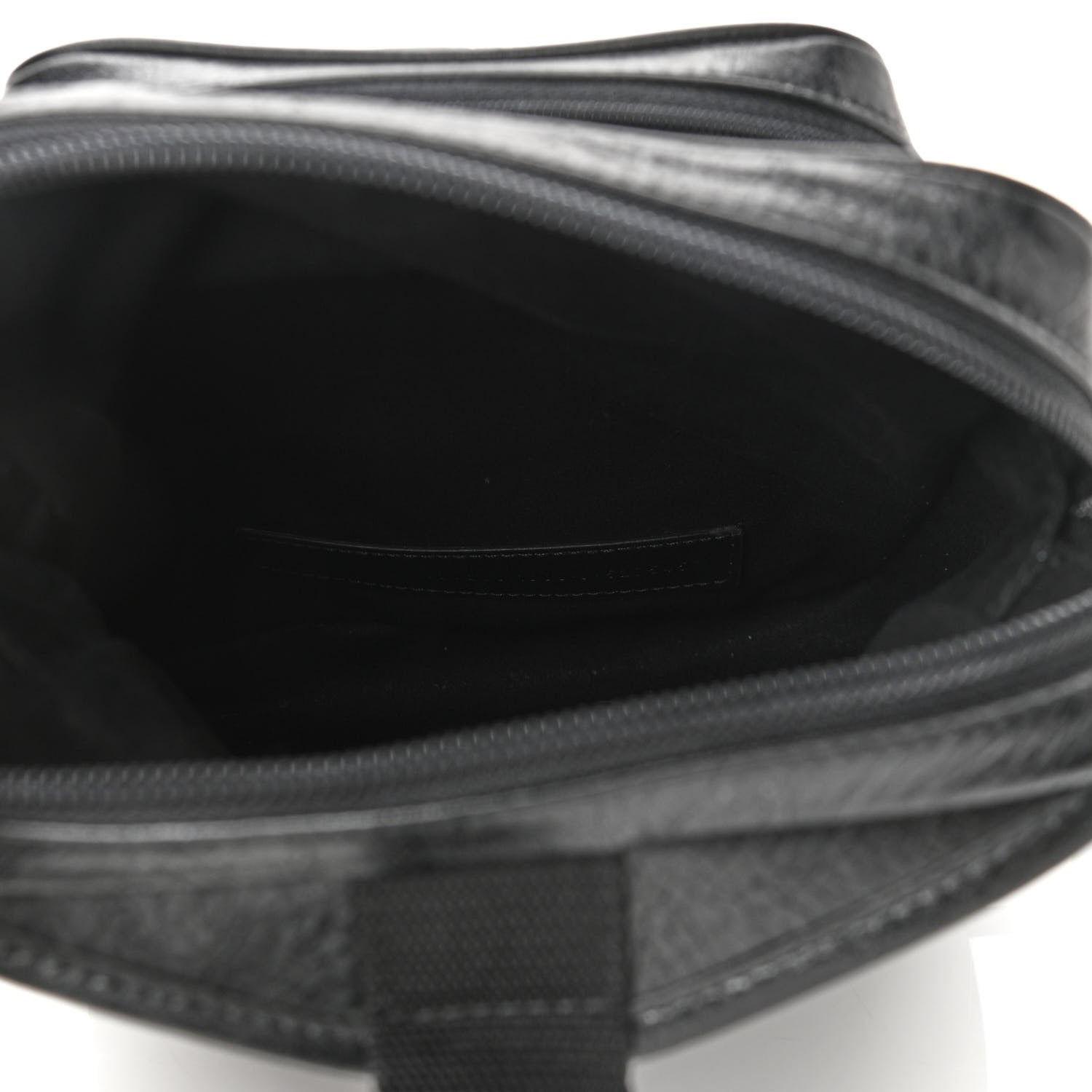Balenciaga Agneau Logo Explorer Crossbody Messenger Bag Black 5 of 10