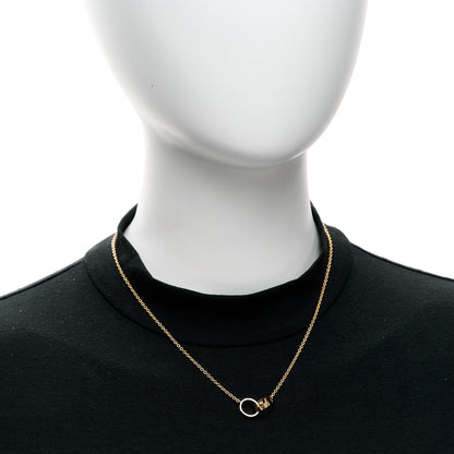 Cartier 18K Yellow Gold Interlocking LOVE Necklace 2 of 5