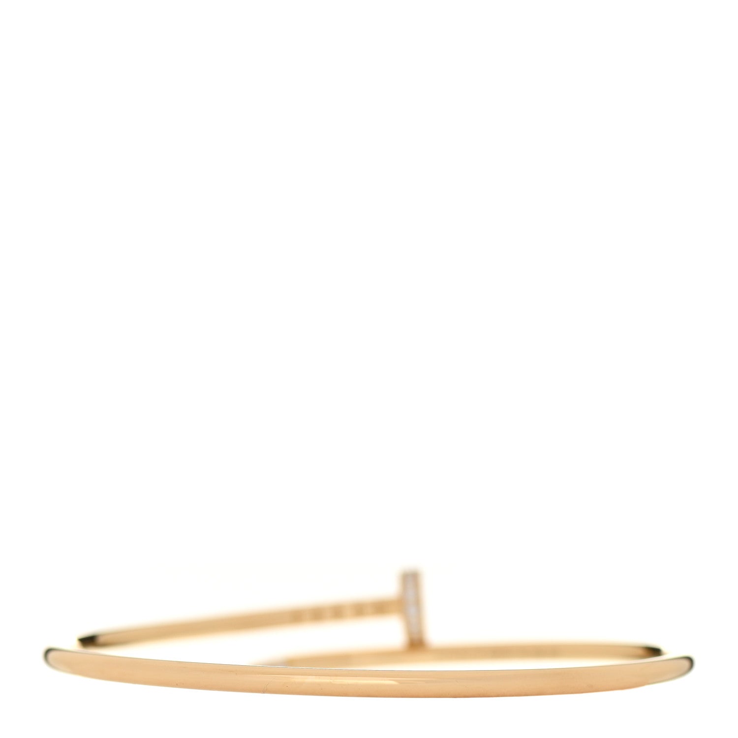 Cartier 18K Yellow Gold Diamond Small Juste Un Clou Bracelet 16 2 of 4