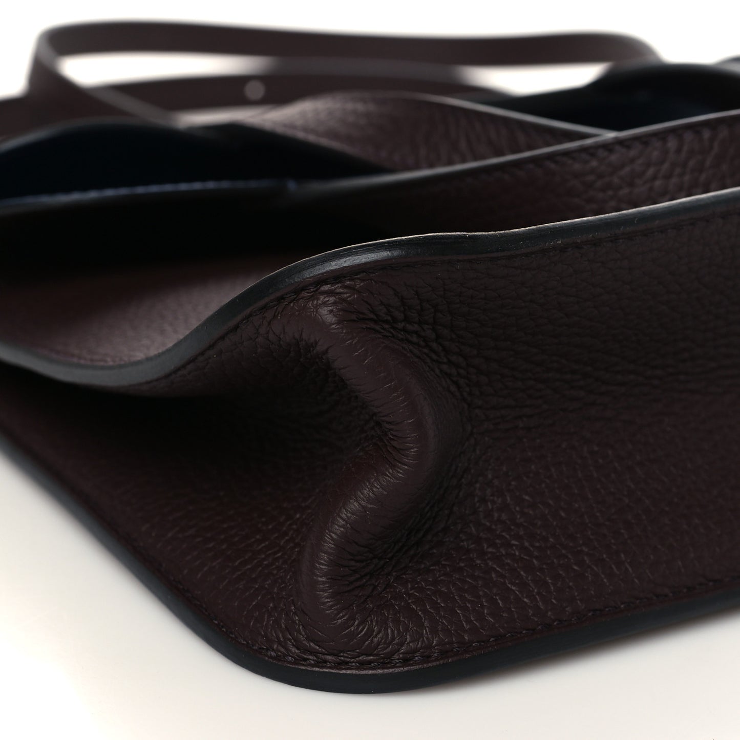 Taurillon Clemence Verso Halzan 25 Rouge Sellier Bleu Saphir