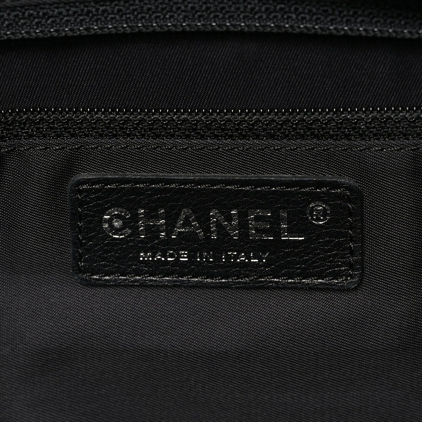 Coated Canvas Stitched XL Paris Biarritz Tote Black