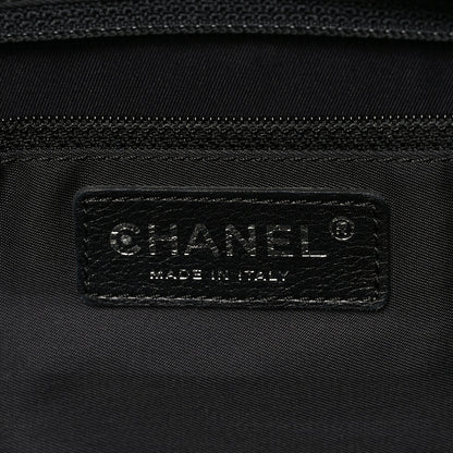 Chanel Coated Canvas Stitched XL Paris Biarritz Tote Black 7 of 15