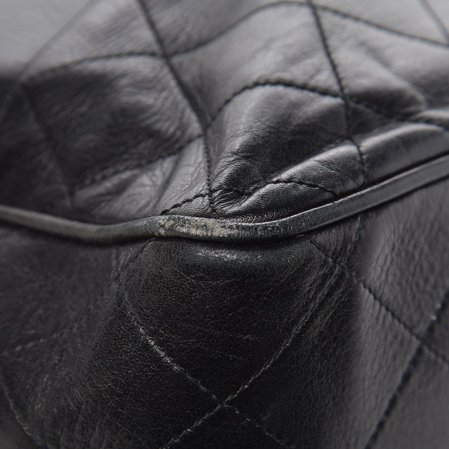 Lambskin Quilted Tote Black