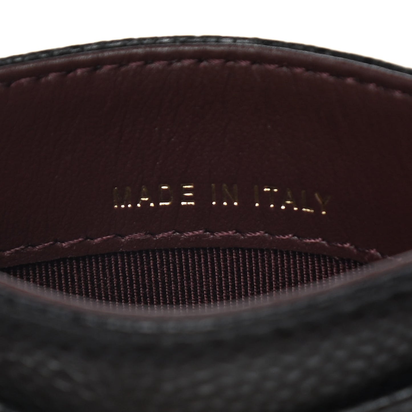 Caviar Quilted Card Holder Black