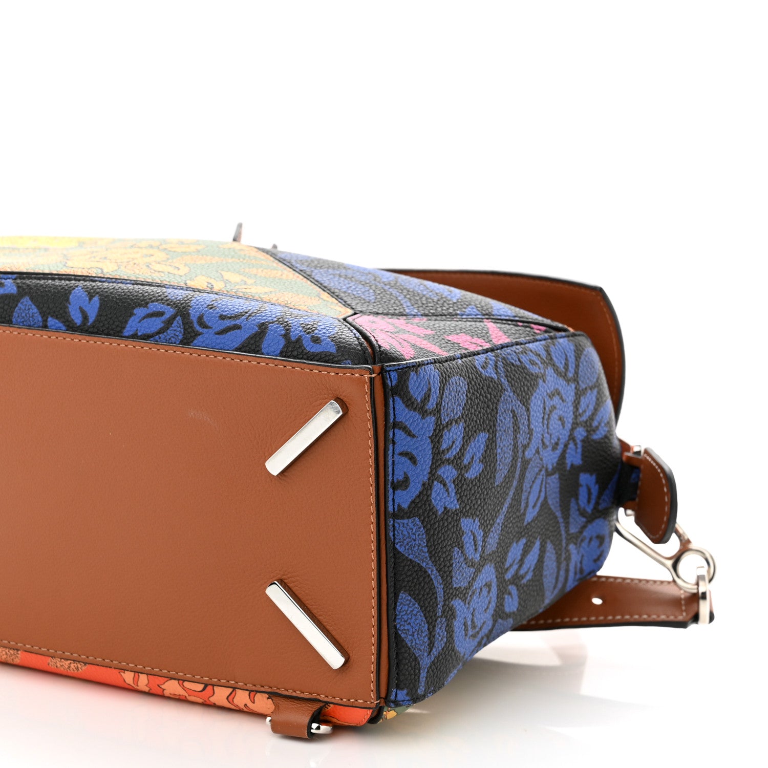 Loewe Calfskin Printed Medium Paula's Ibiza Patchwork Puzzle Bag Multicolor 9 of 9