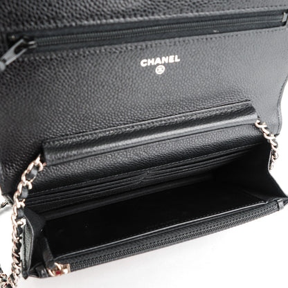 Chanel Caviar Quilted Wallet On Chain WOC Black 4 of 7