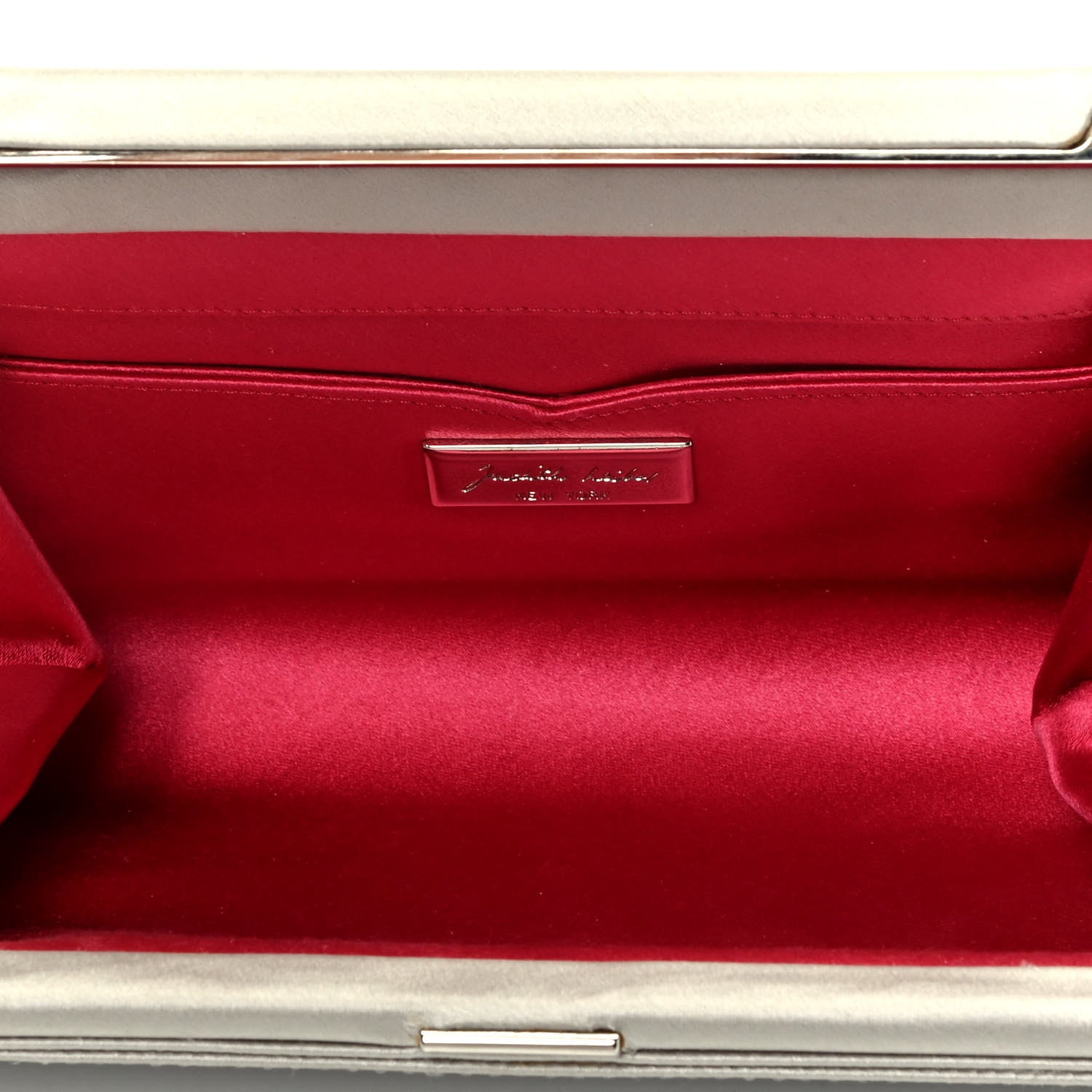 Judith Leiber Swarovski Crystal Minaudiere Clutch Silver 6 of 9