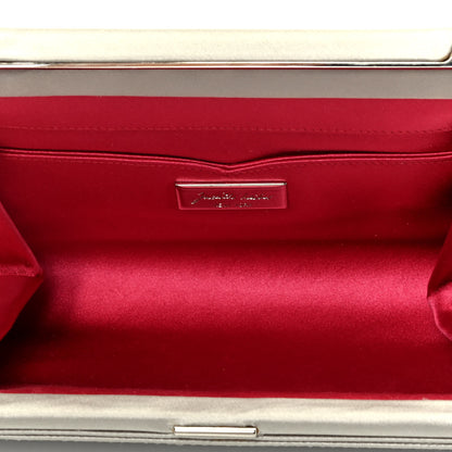 Judith Leiber Swarovski Crystal Minaudiere Clutch Silver 6 of 9