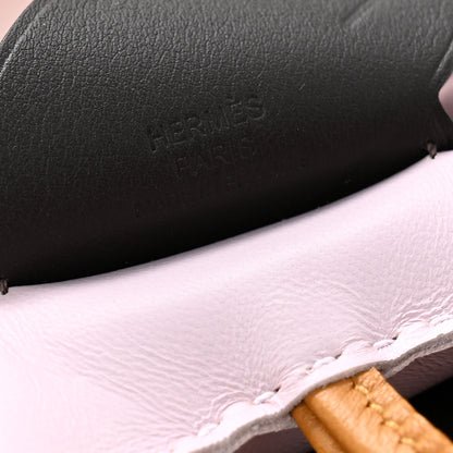 Hermes Milo Lambskin Grigri Rodeo Pegase Horse Bag Charm MM Mauve Pale Sesame Ebene 3 of 6
