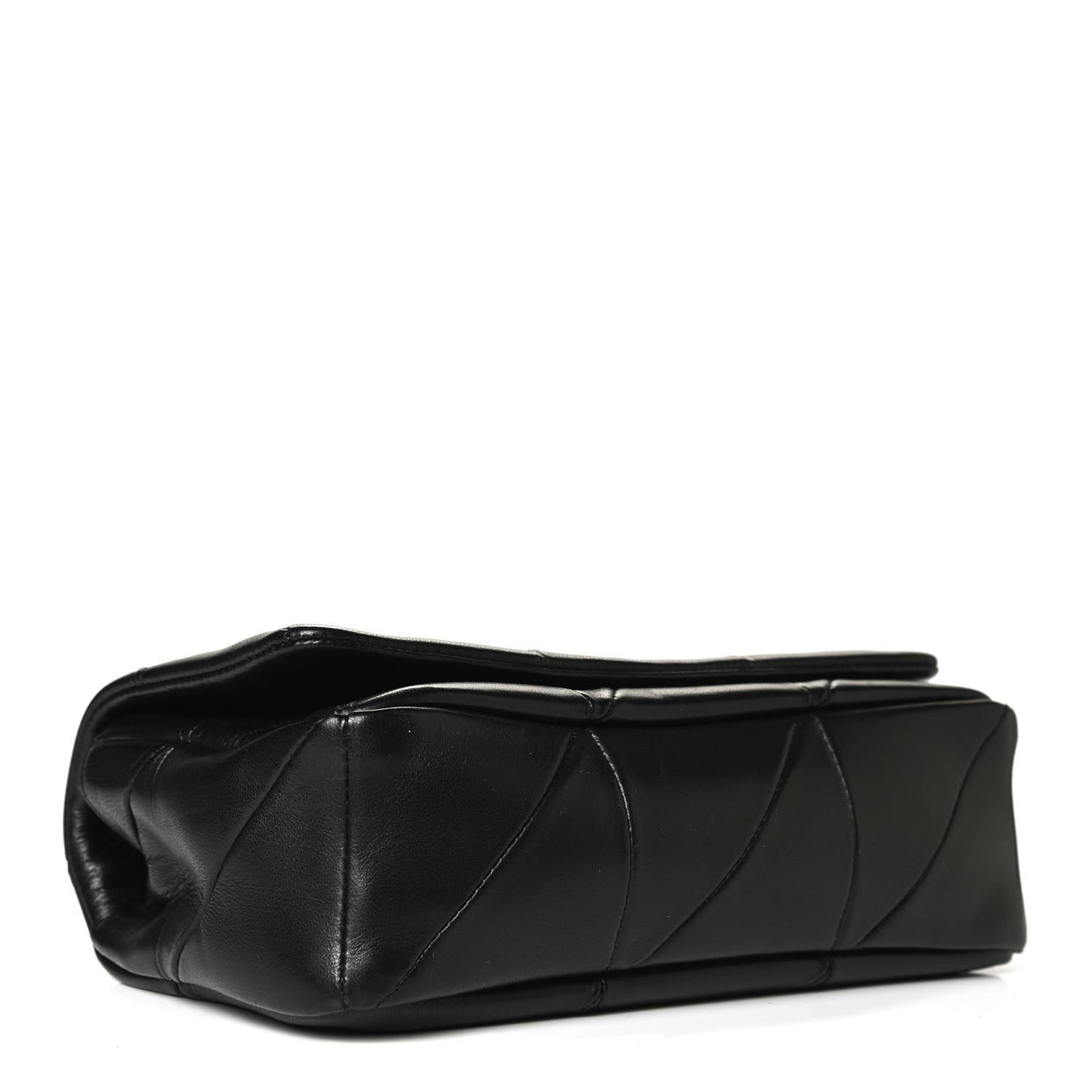 Lambskin Patchwork Monogram Small Jamie Black