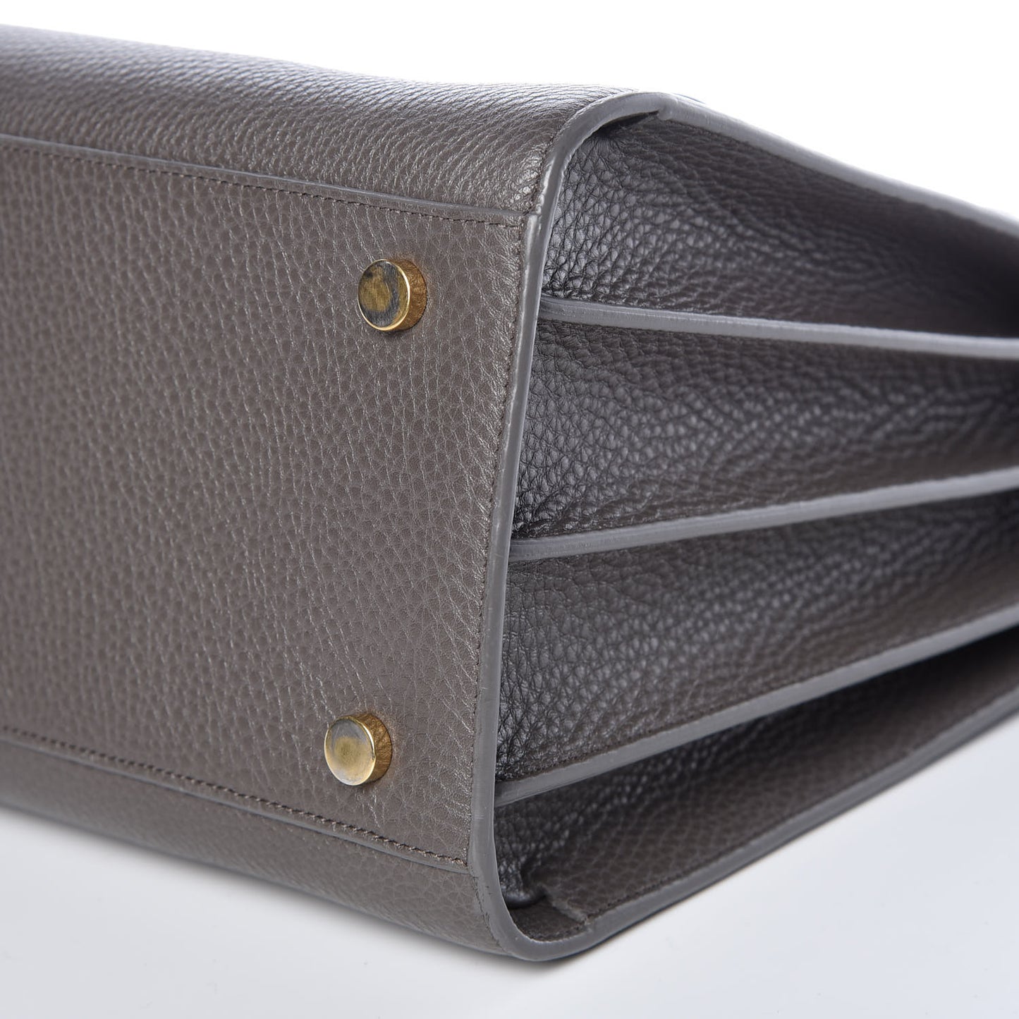 Grained Calfskin Small Sac De Jour Fog