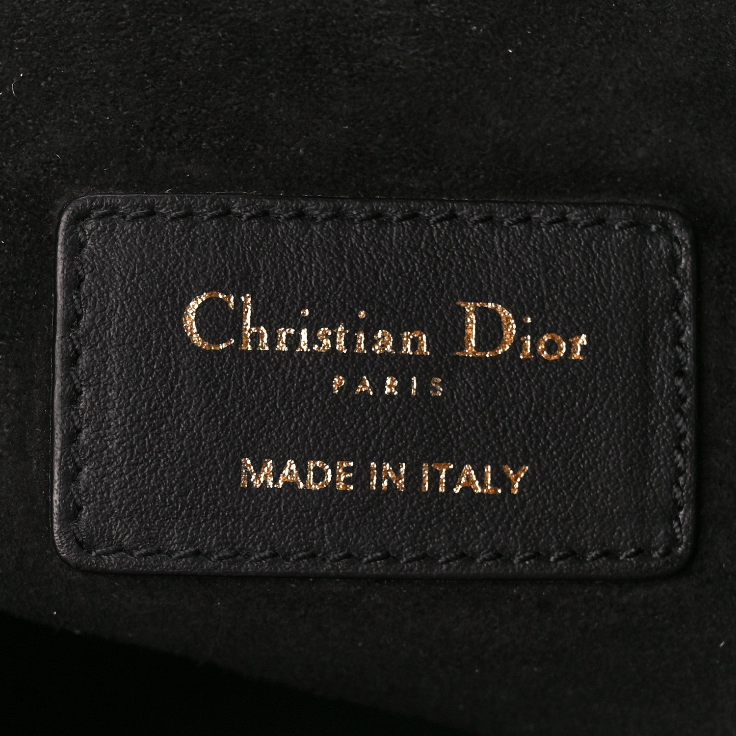 Christian Dior Calfskin Medium Diordouble Zip Pouch Black 6 of 10