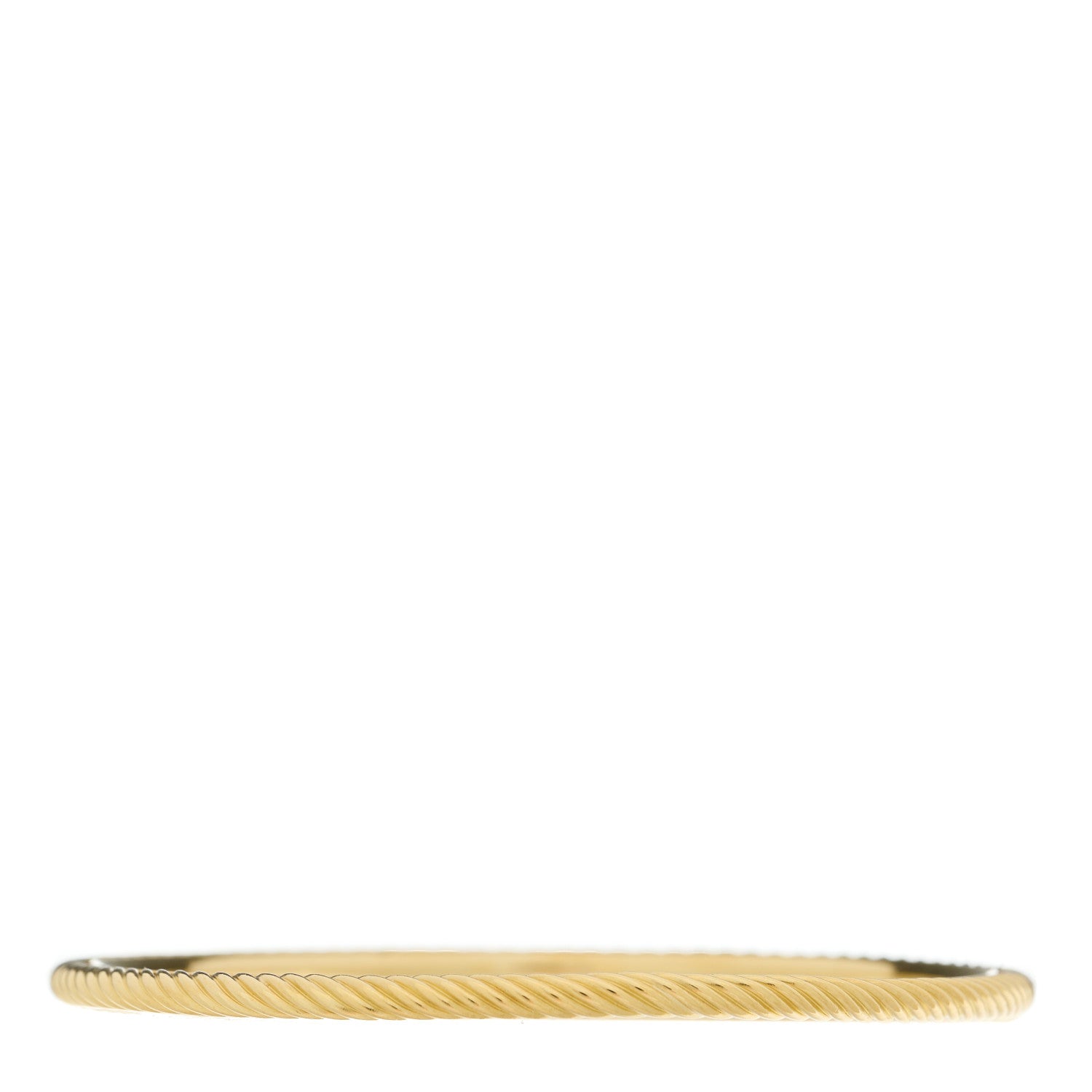 David Yurman 18K Yellow Gold Cable Classics Bangle Bracelet 1 of 3