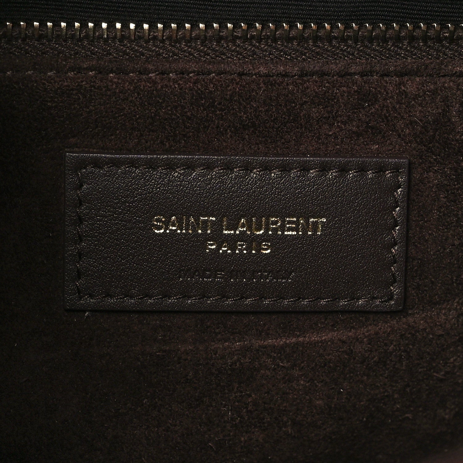 Saint Laurent Calfskin Woven Monogram Medium Niki Chain Satchel Burnt Brown 6 of 11