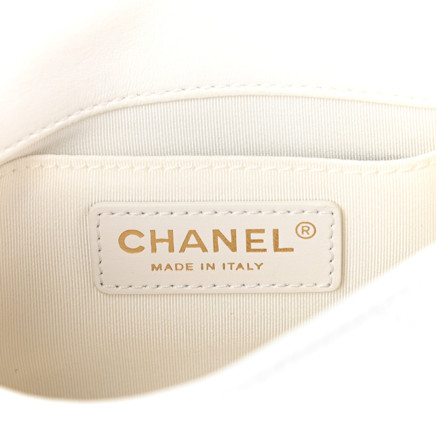 Lambskin Quilted Mini My Precious Flap White