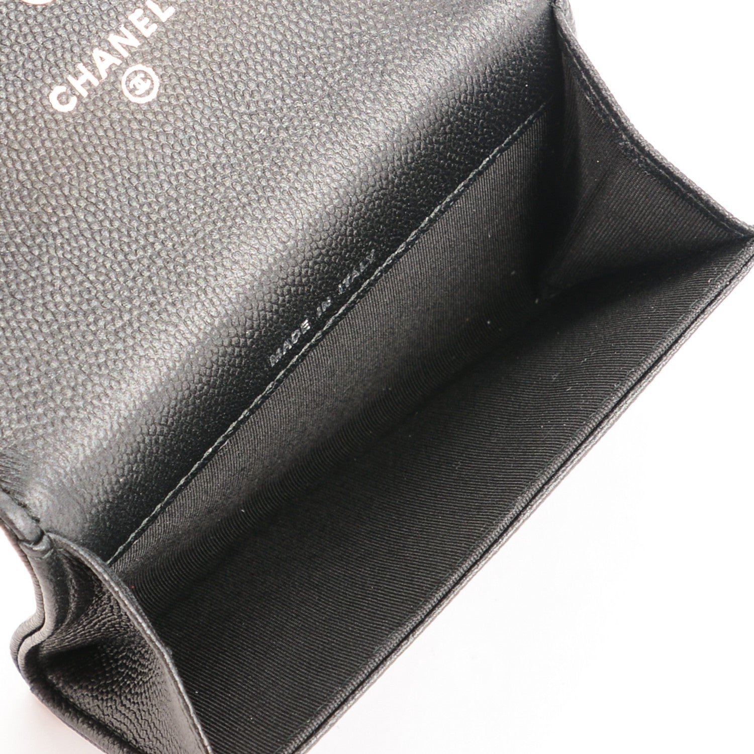 Chanel Caviar Quilted Boy Flap Card Holder So Black 7 of 8