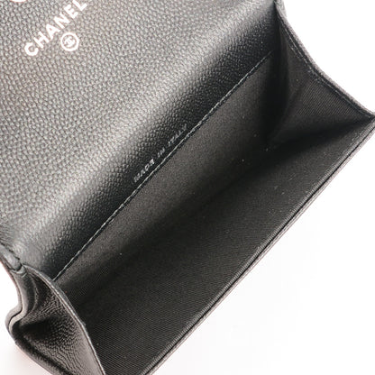 Chanel Caviar Quilted Boy Flap Card Holder So Black 7 of 8
