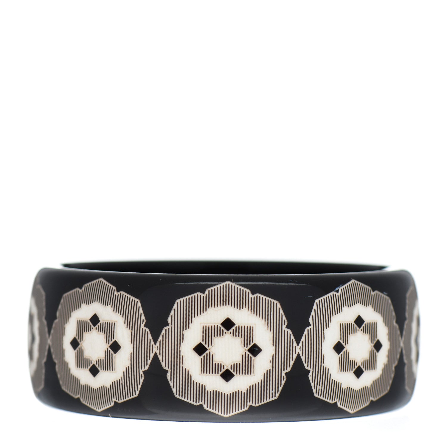 Tiffany Resin Paloma Picasso Zellige Bangle Bracelet Black 1 of 4