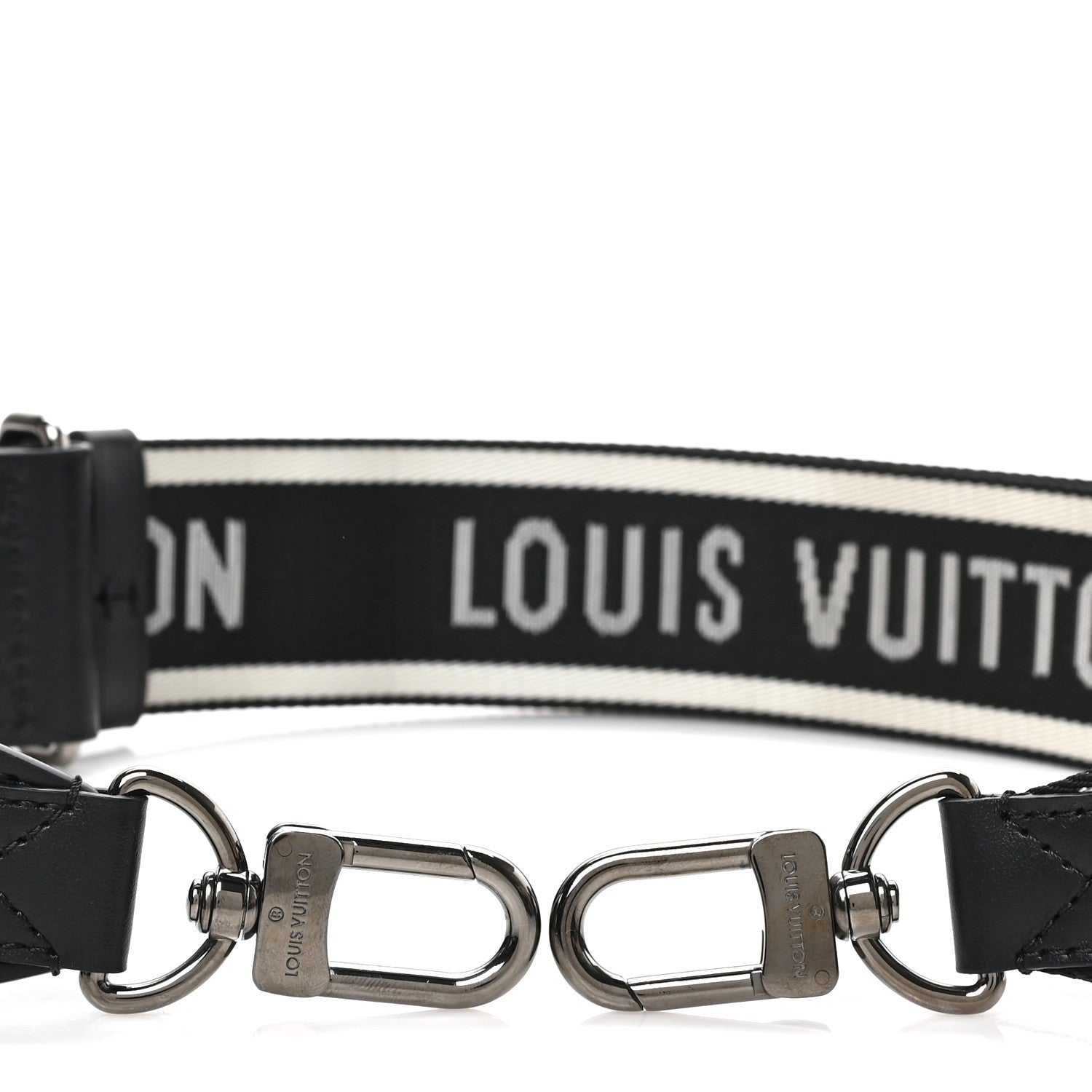 Louis Vuitton Nylon Jacquard Sporty Bandouliere Shoulder Strap Black 4 of 4