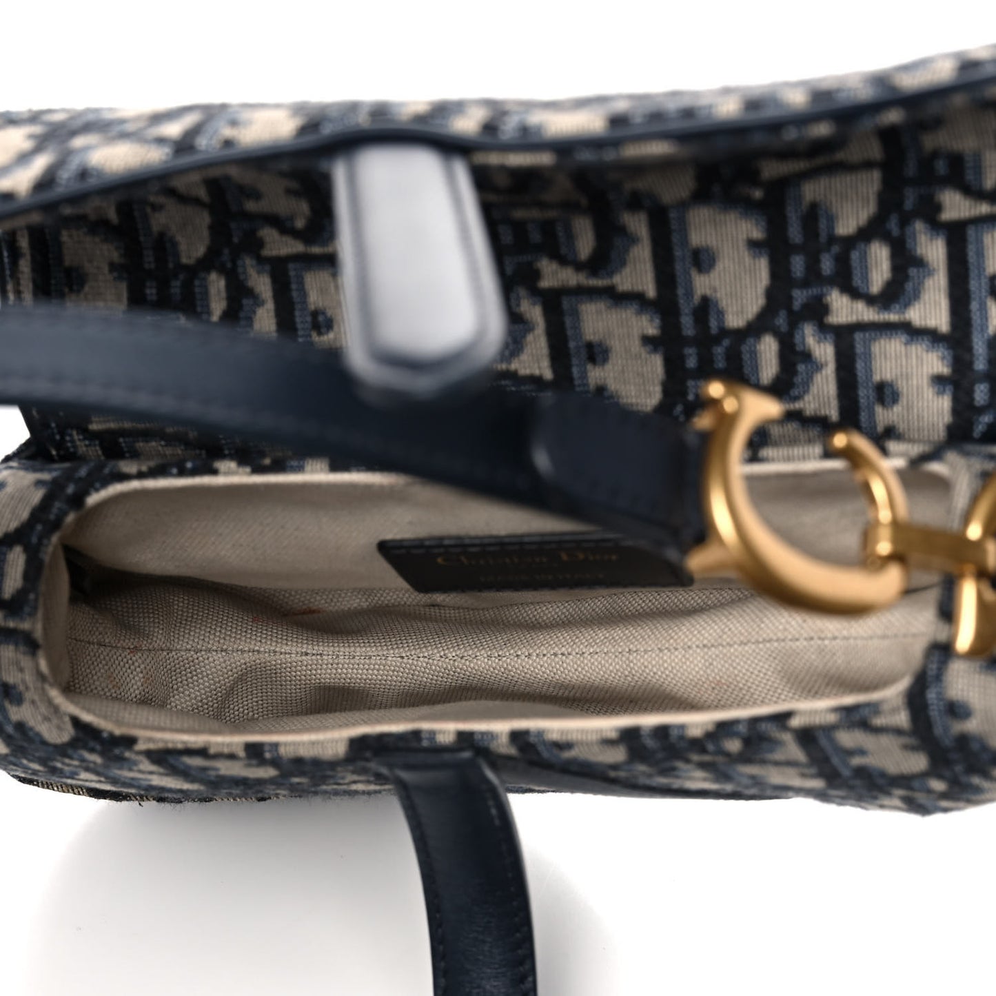 Oblique Mini Saddle Bag Blue