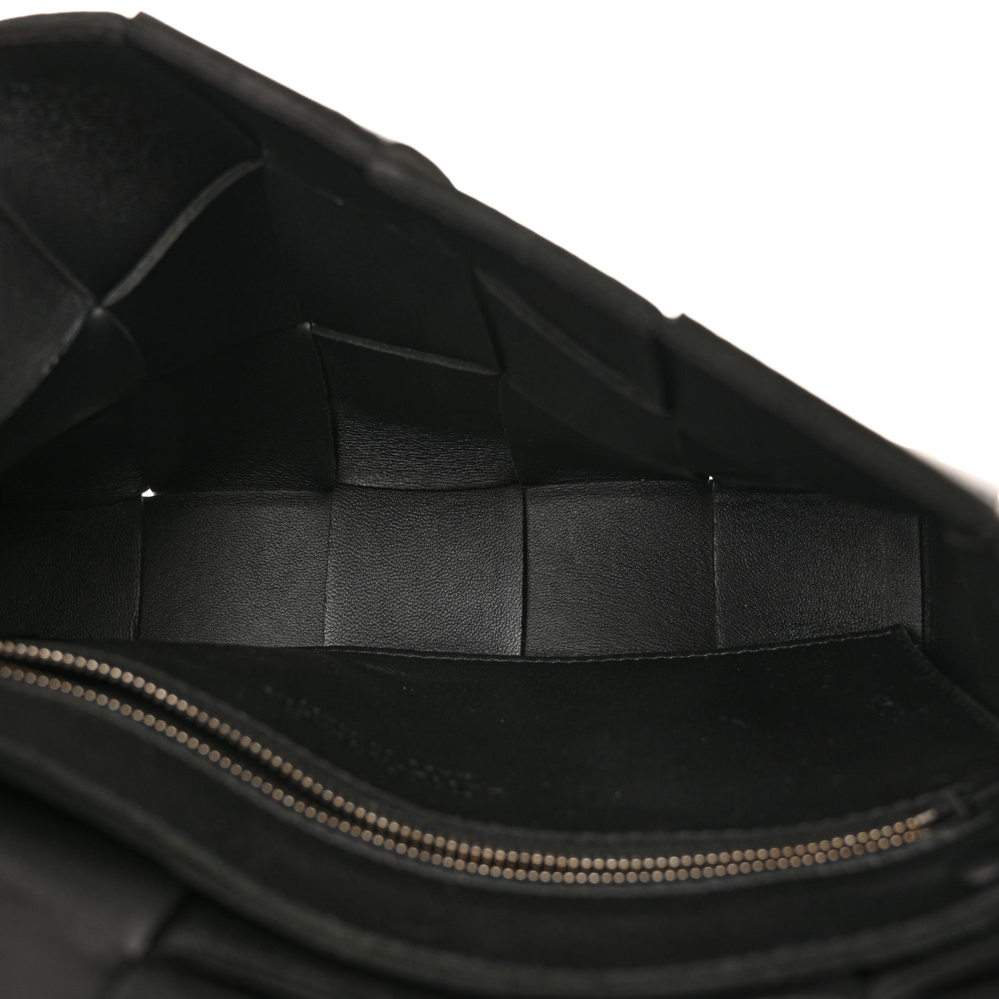 Lambskin Maxi Intrecciato Cassette Crossbody Bag Black