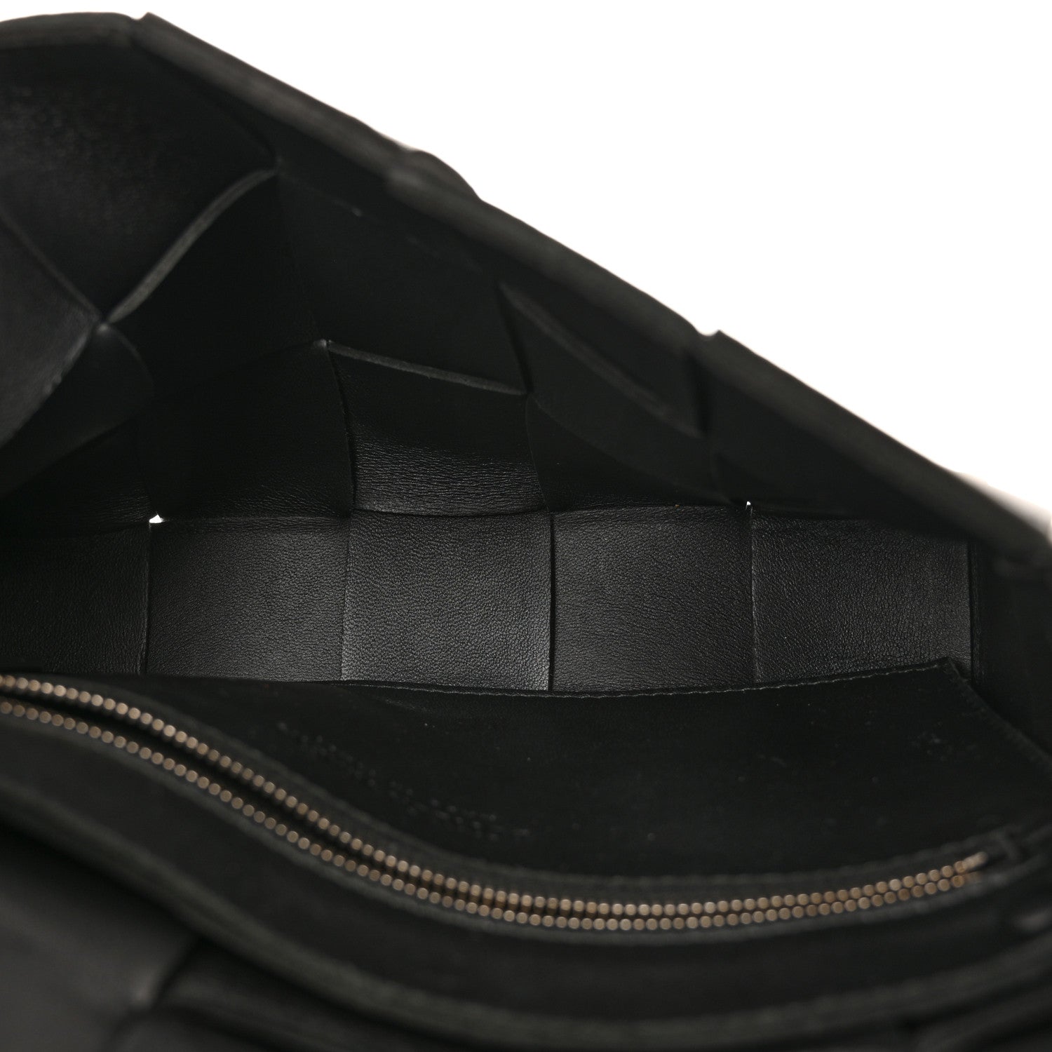 Bottega Veneta Lambskin Maxi Intrecciato Cassette Crossbody Bag Black 5 of 10