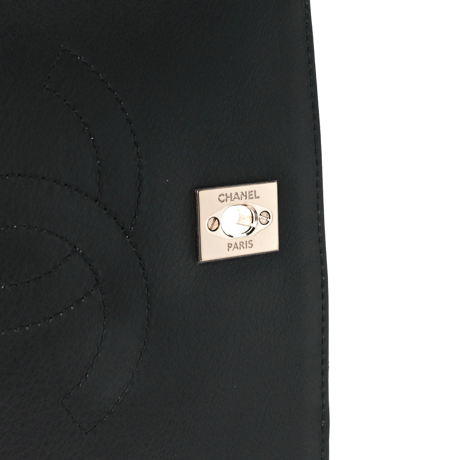 Chanel Calfskin Chevron Quilted Medium Statement Flap Black 6 of 11