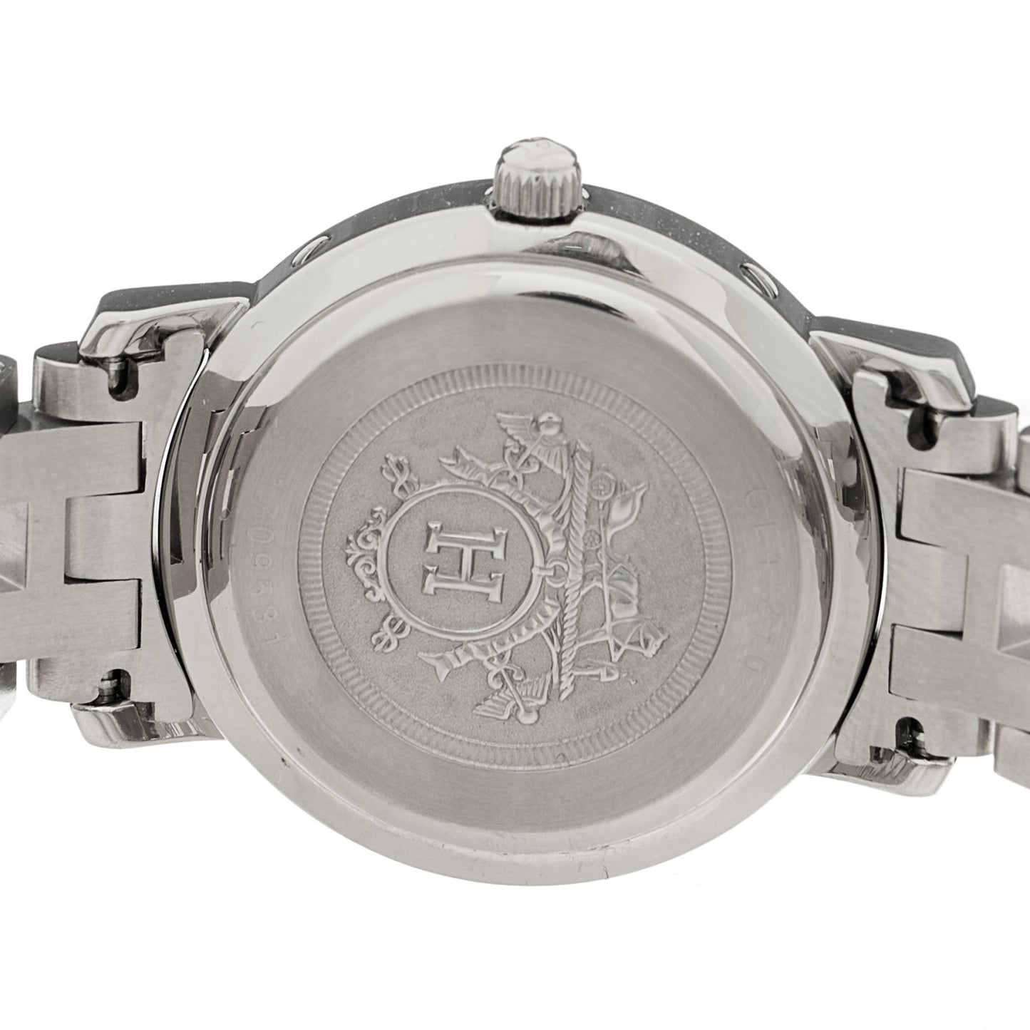 Stainless Steel 24mm Clipper Quartz Watch Black