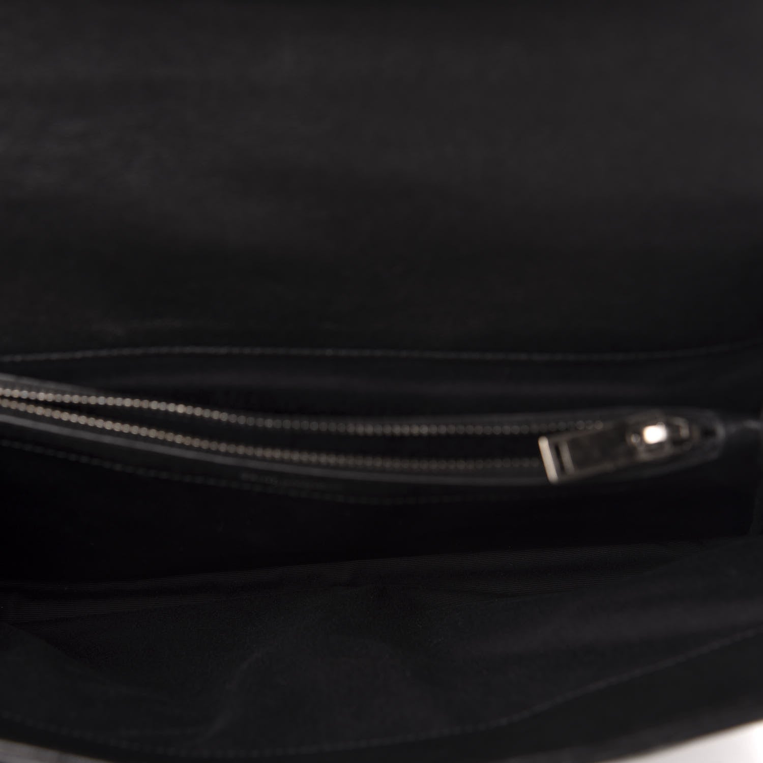 Saint Laurent Sheepskin Matelasse Chevron Monogram Large College Satchel Black 5 of 10