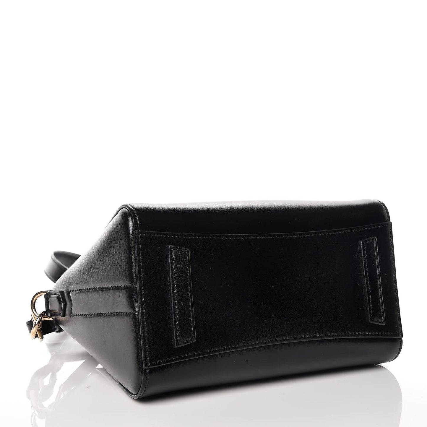 Shiny Lord Calfskin Mini Antigona Black