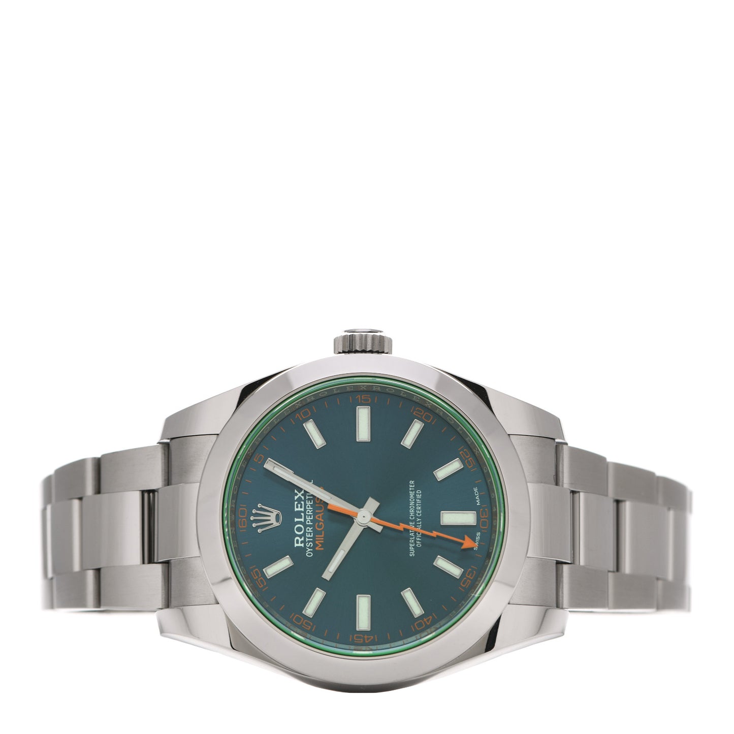 Stainless Steel 40mm Oyster Perpetual Milgauss Watch Z-Blue 116400GV