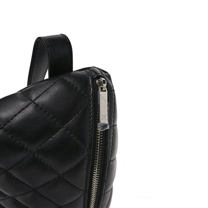 Chanel Calfskin Quilted Waist Belt Bag Black 10 of 10