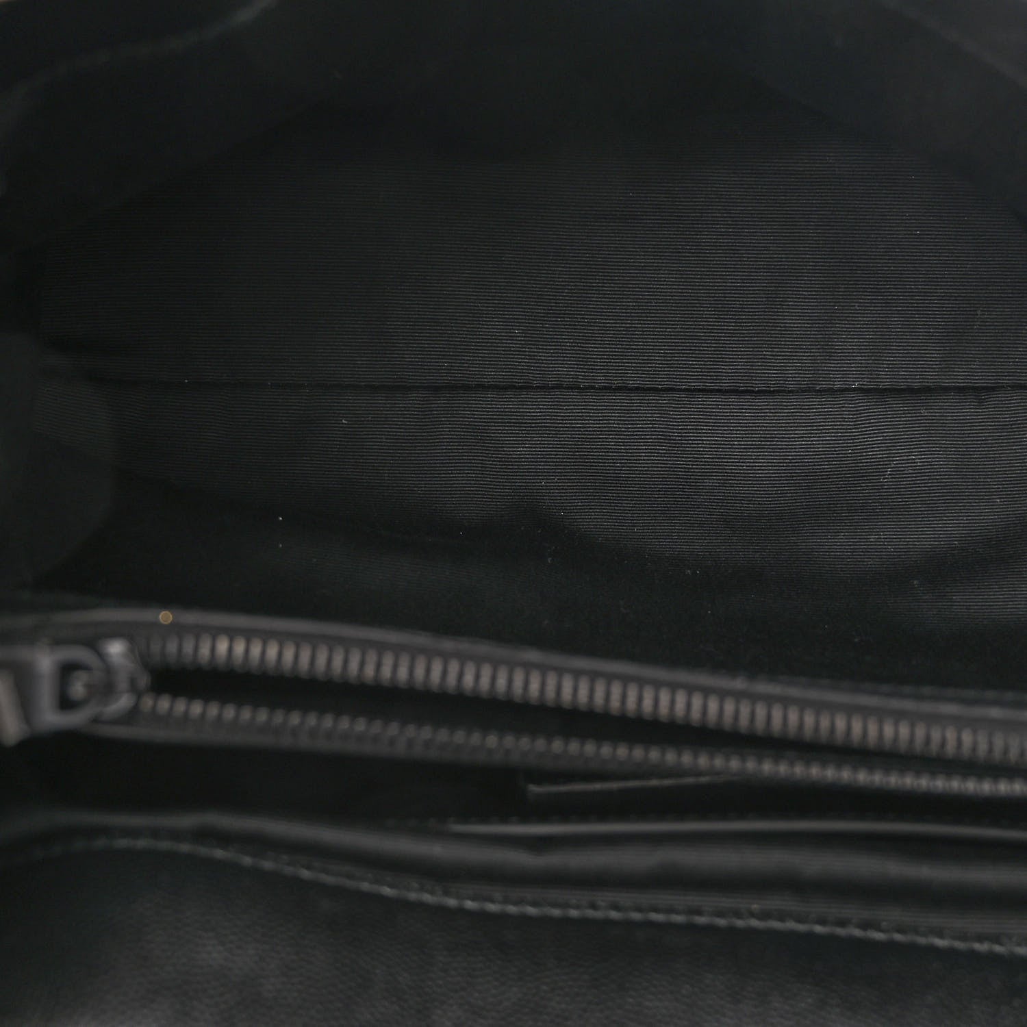 Saint Laurent Grain De Poudre Medium West Hollywood Monogram Fold-Over Black 5 of 9