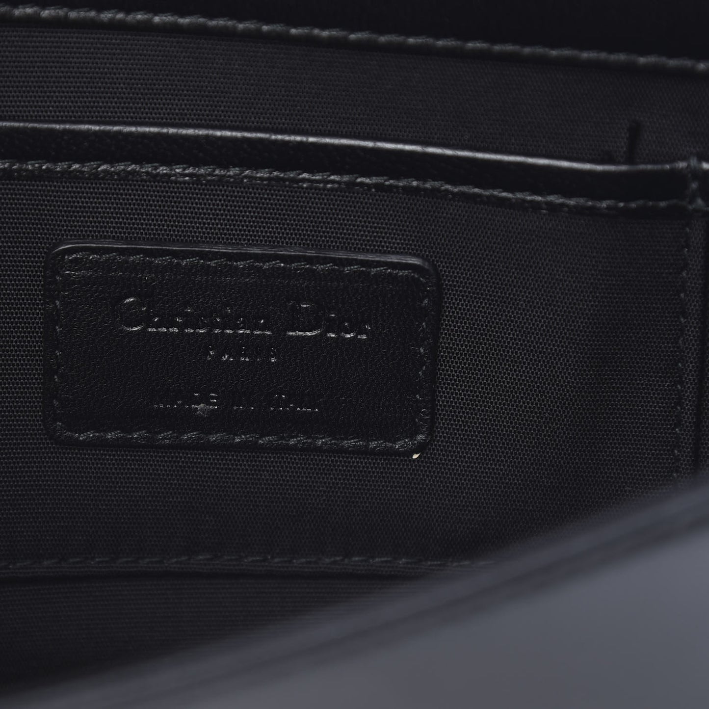 Lambskin Cannage Lady Dior Convertible Clutch Black