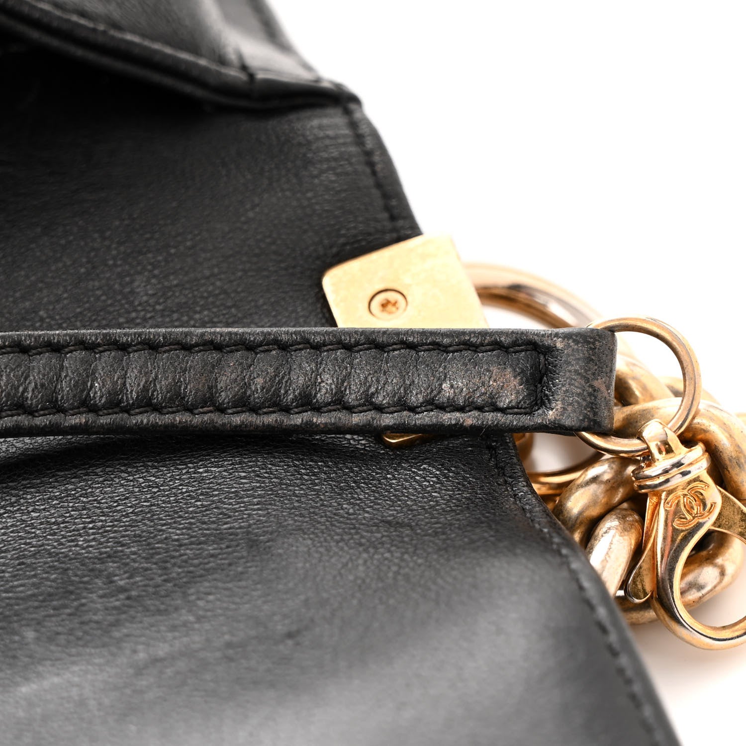 Chanel Lambskin Quilted Large Boy Flap Black 12 of 14