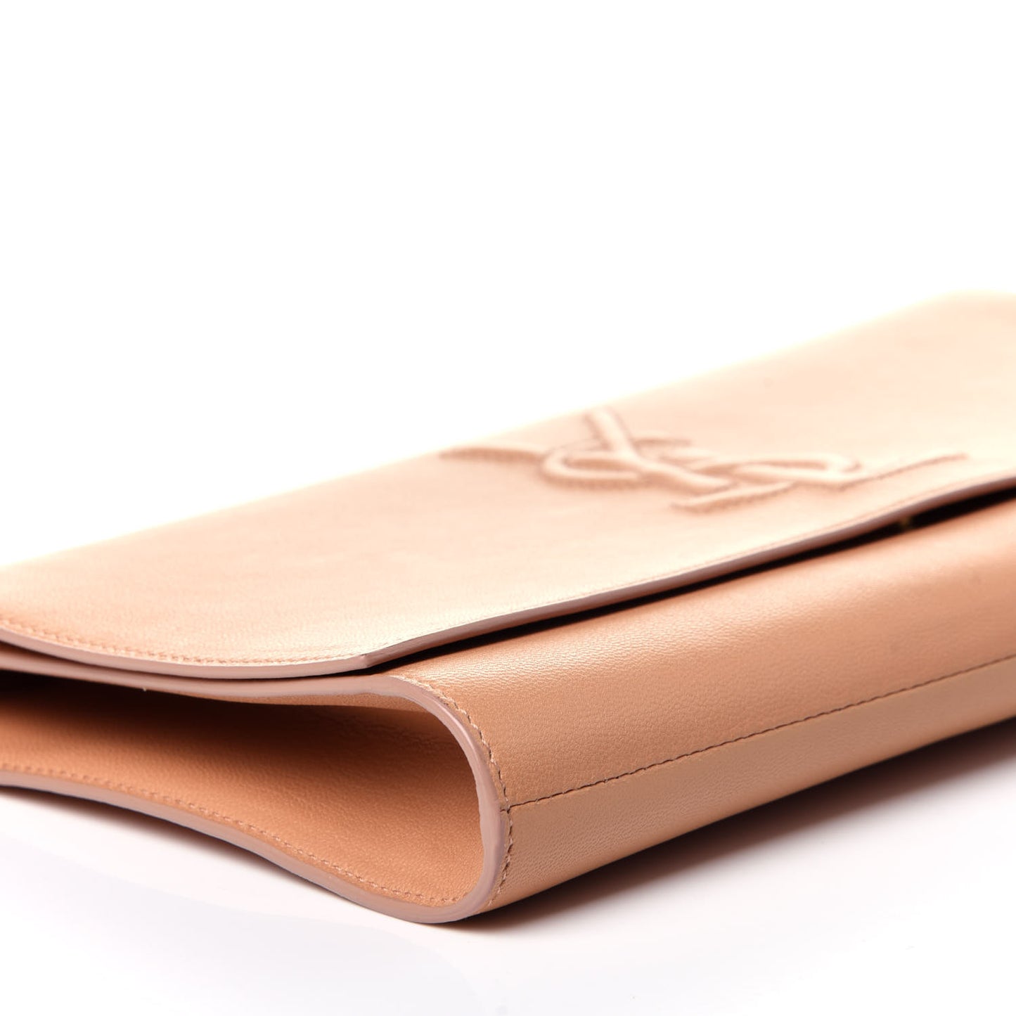 Goatskin Monogram Large Belle De Jour Clutch Nude