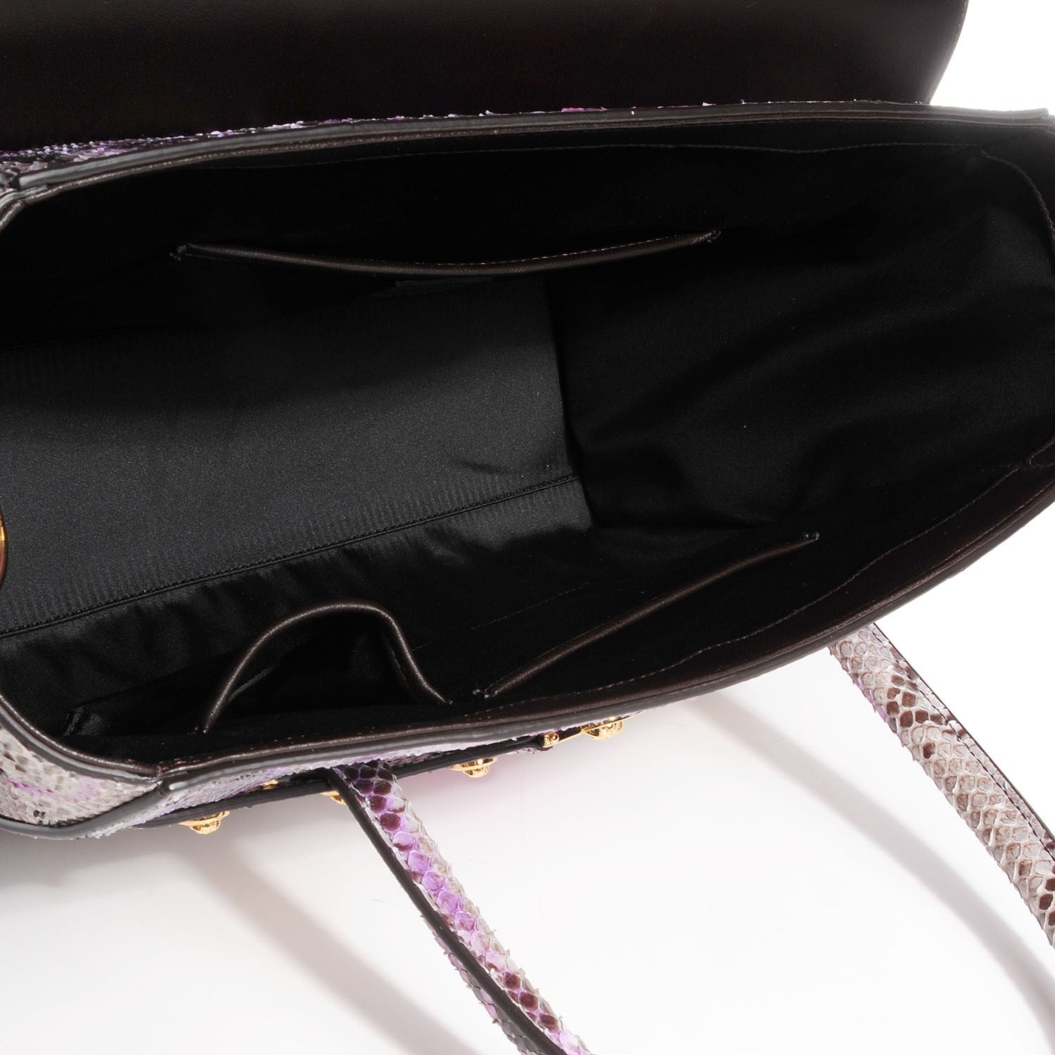 Versace Python Embossed Large Day Tote 5 of 7