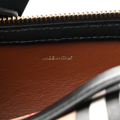 Burberry E-Canvas Calfskin Stripe Icon Barrel Bag Archive Beige 7 of 12