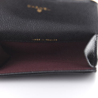 Chanel Caviar Quilted Flap Card Holder Wallet Black 5 of 9