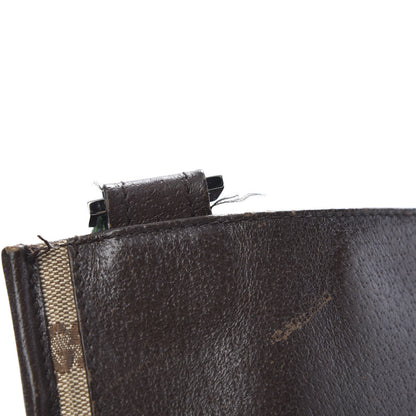 Gucci GG Monogram Web Messenger Crossbody Bag Dark Brown 11 of 14
