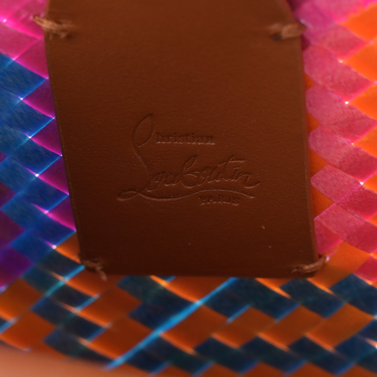 Woven Calfskin Mini By My Side Tote Multicolor Cuoio