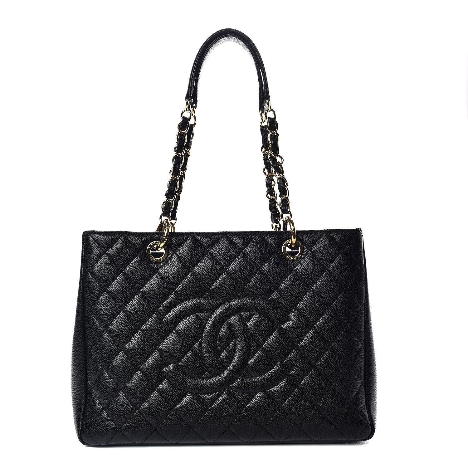 Chanel Caviar Quilted Grand Shopping Tote GST Black 1 of 15