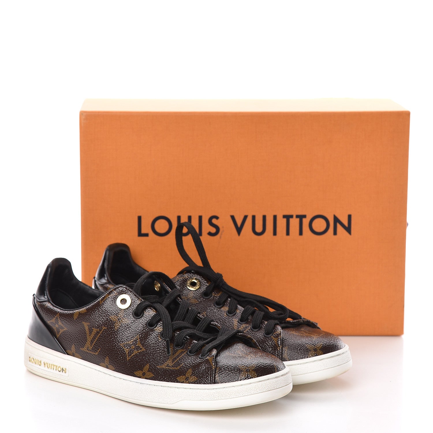 Louis Vuitton Patent Monogram Frontrow Sneakers 38 10 of 10