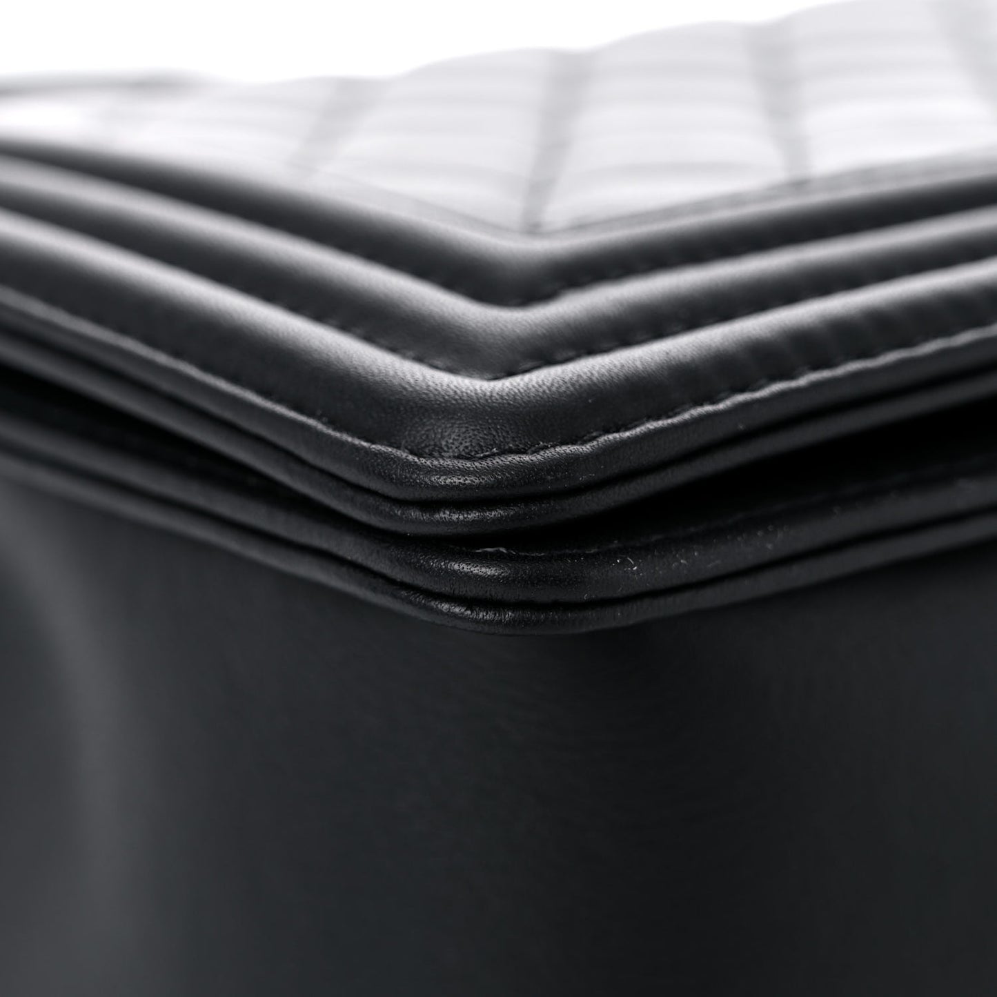 Calfskin Quilted New Medium Boy Flap Black