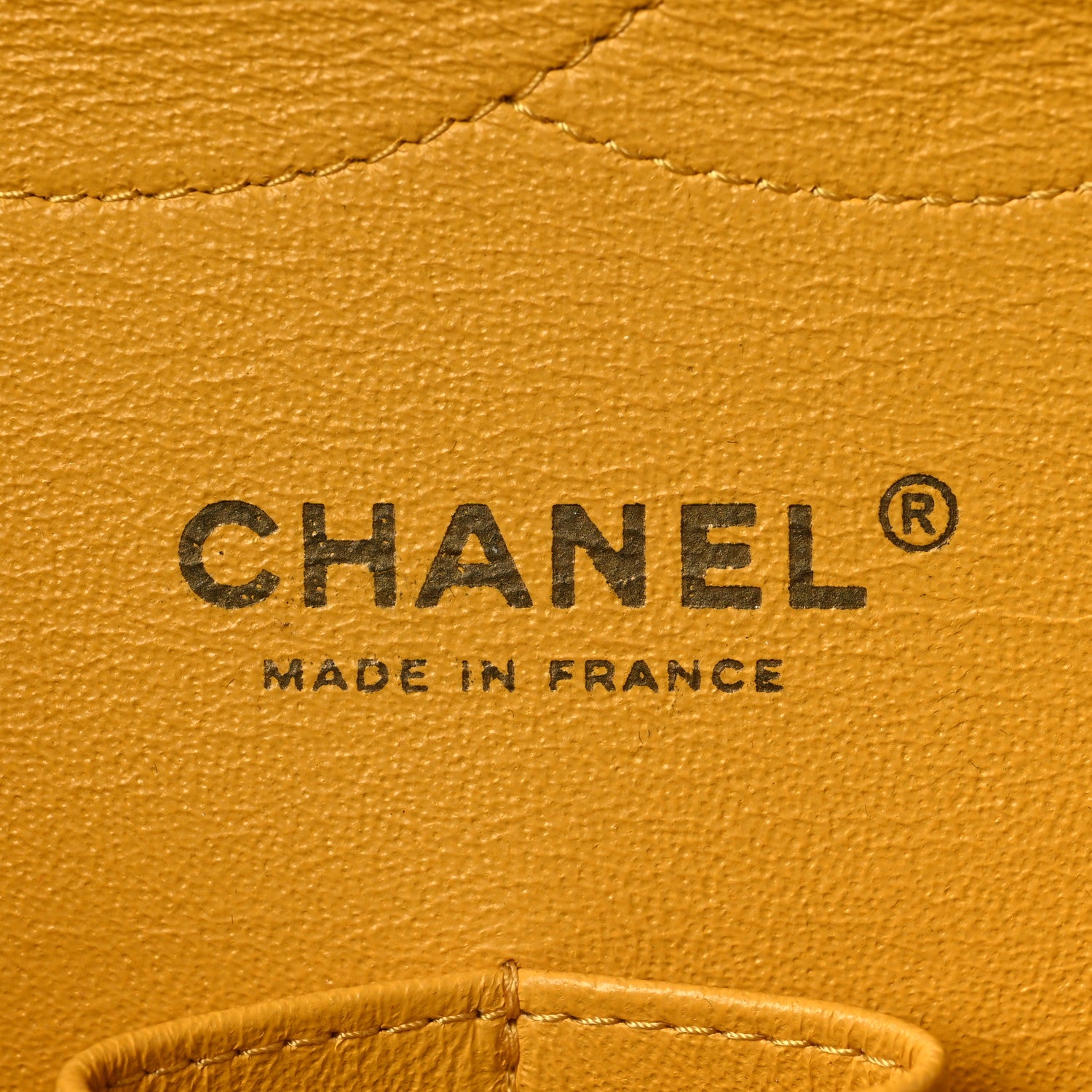 Chanel Caviar Quilted Jumbo Double Flap Yellow 5 of 7