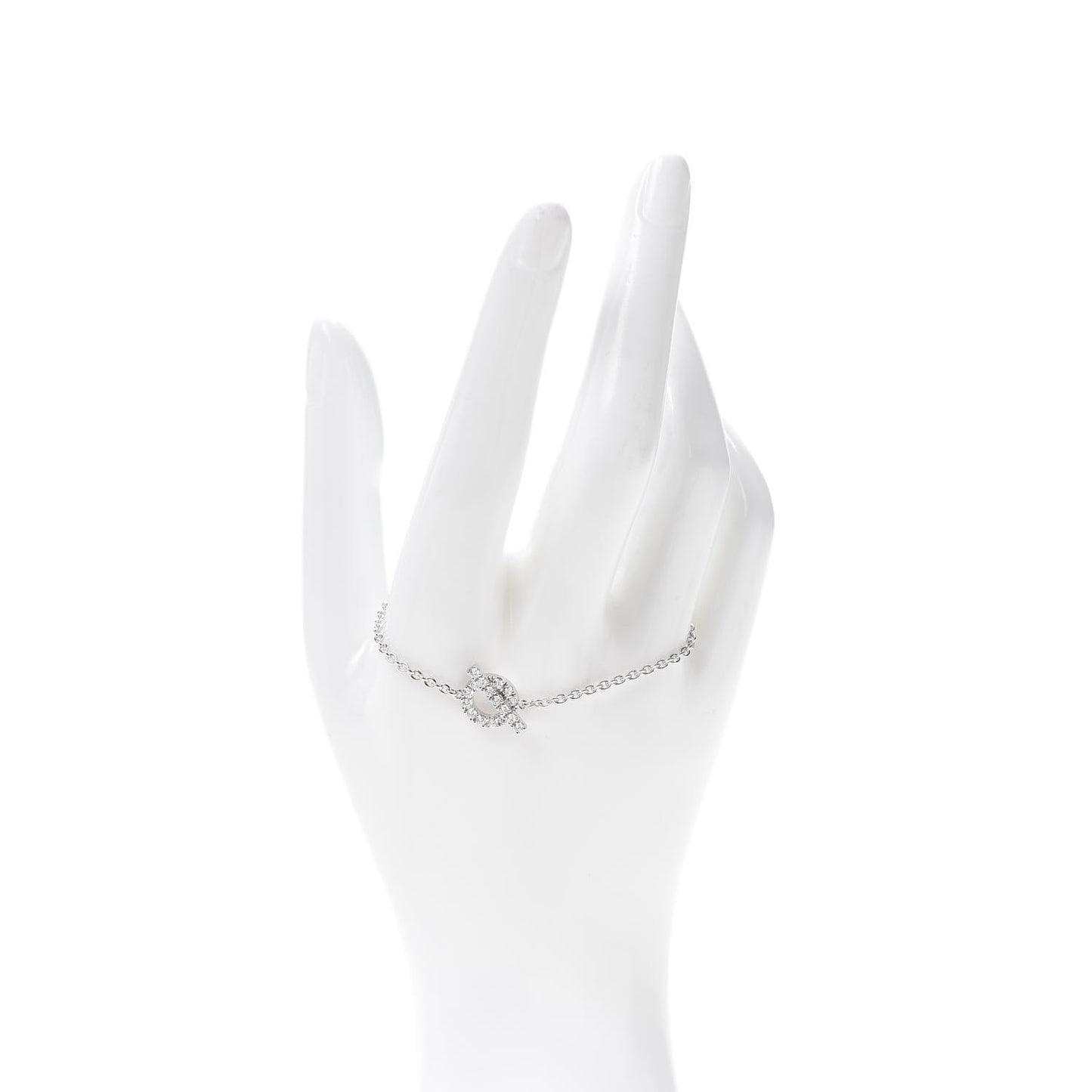 18K White Gold Diamond Finesse Bracelet XS