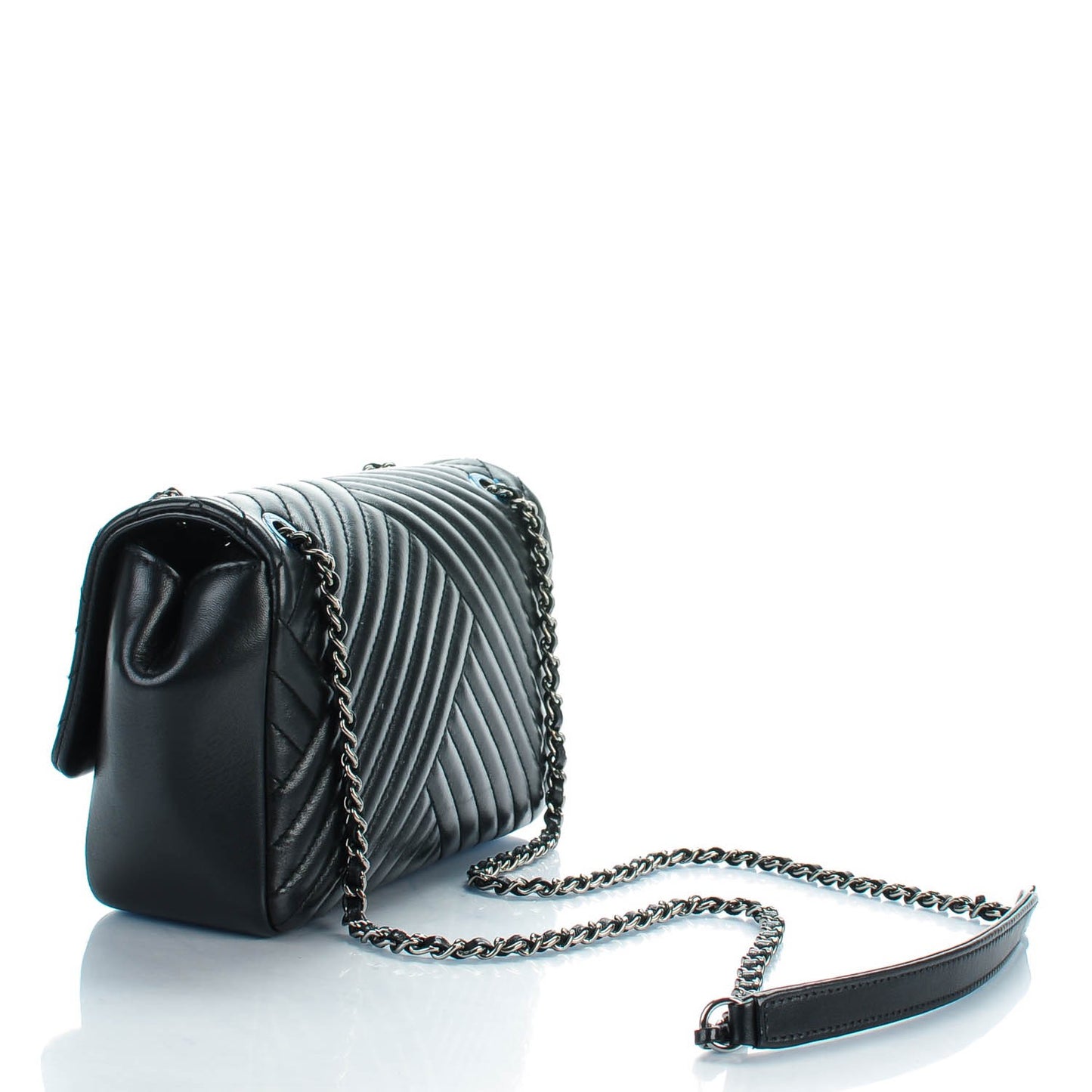 Lambskin Small CC Crossing Flap Black
