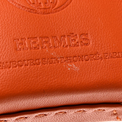 Hermes Milo Lambskin Swift Shopping Bag Charm Feu Gold 6 of 7